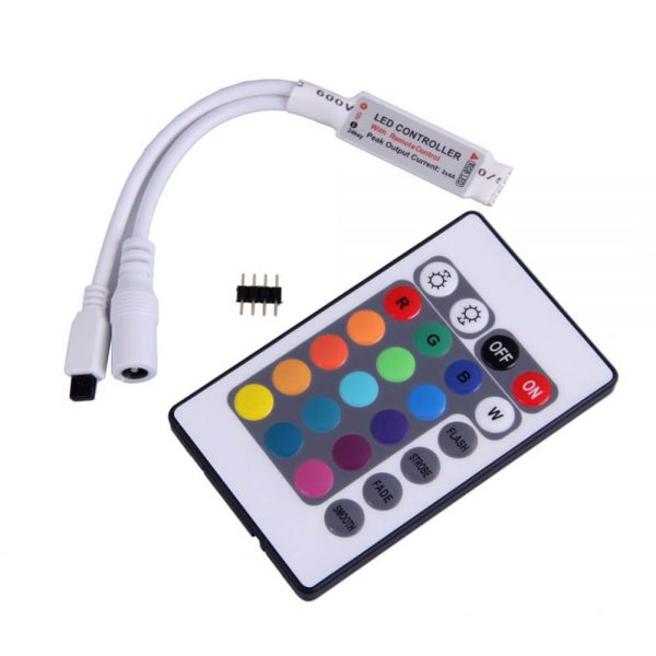 שלט 24 כפתורים ללדים RGB