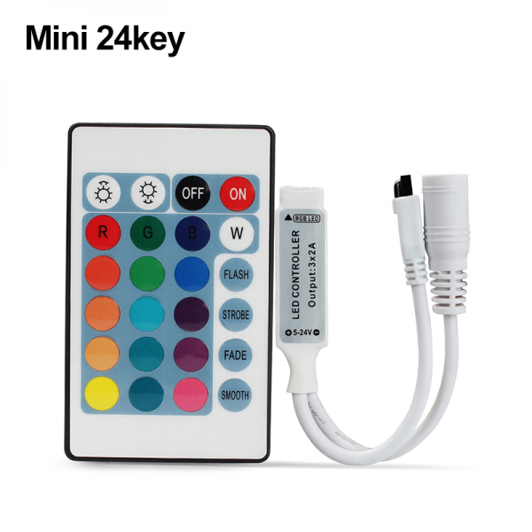 ⁦שלט 24 כפתורים ללדים RGB⁩ – תמונה ⁦2⁩