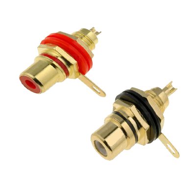 שקע RCA מוזהב לפנל