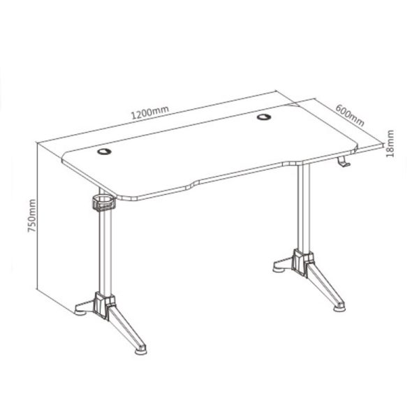 ⁦שולחן גיימינג GAMING DESK⁩ – תמונה ⁦3⁩