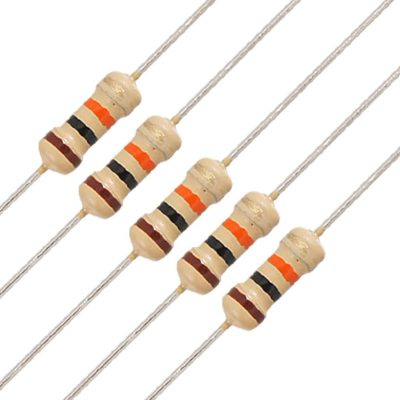 נגד 10 יחידות באריזה Resistor 10Kohm 0.25 W