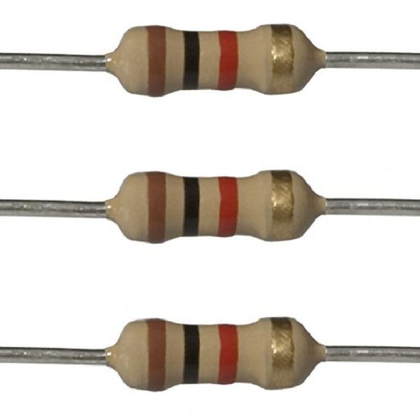 נגד 10 יחידות באריזה Resistor 1Kohm 0.25 W