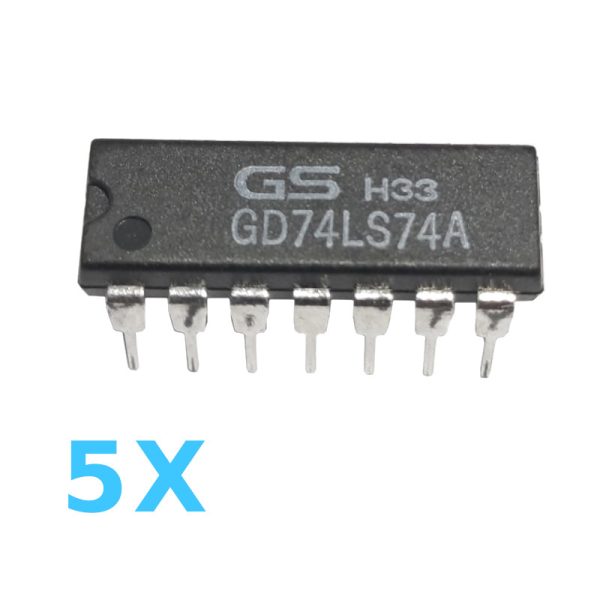 5 יחידות באריזה GD74LS74A
