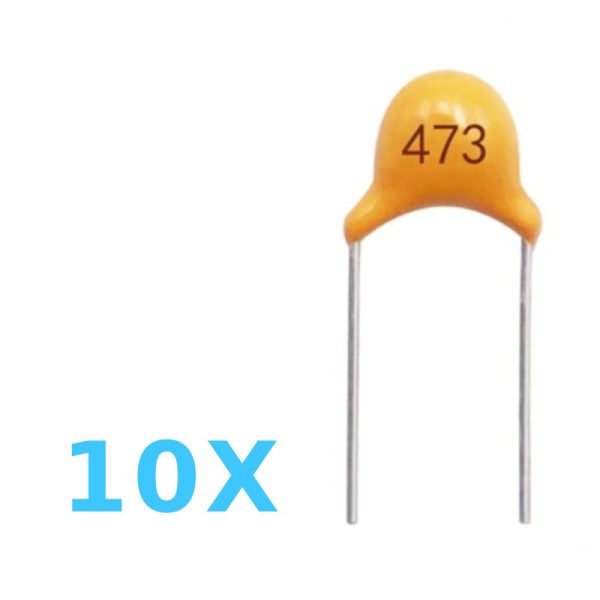 קבל 473 10 יחידות באריזה 0.047uF 47nF
