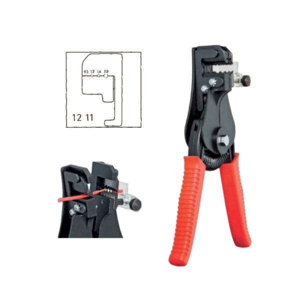 ⁦מקלף בידוד Knipex כלי מקצועי 180 מ"מ 0.5mm - 2mm⁩ – תמונה ⁦2⁩