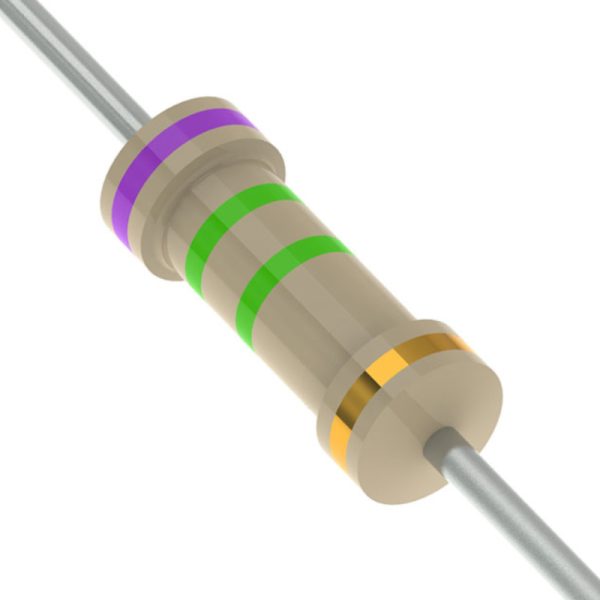 נגד 10 יחידות באריזה Resistor 7.5Mohm 0.25 W