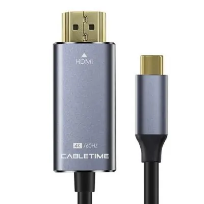 כבל מחיבור Type-C ל-HDMI עם 4K60Hz