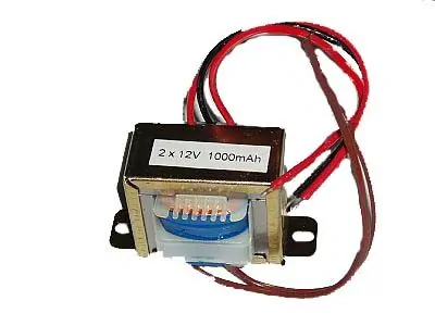 שנאי AC 2X12V 1A
