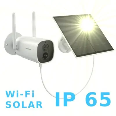 מצלמה אלחוטית חיצונית נטענת WI FI כוללת פנל סולרי
