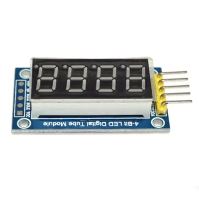 תצוגה 4 ספרות דיגיטאלי ארדואינו TM1637 Clock Display Module Arduino