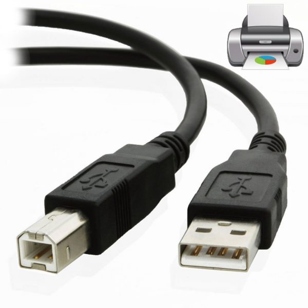 כבל מדפסת USB2.0 A-B זכר-זכר