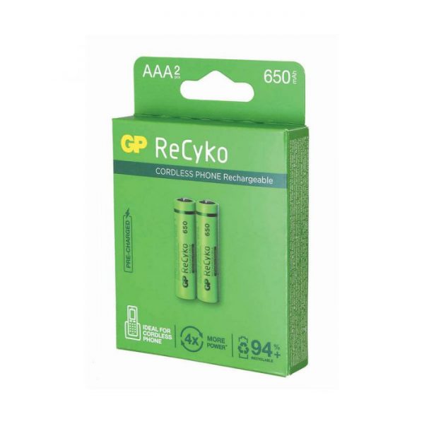 ⁦סוללה נטענת AAA 650MA⁩ – תמונה ⁦2⁩