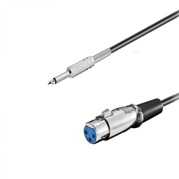 כבל XLR נקבה לתקע PL מונו
