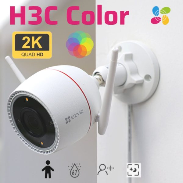 מצלמה אלחוטית חיצונית WIFI EZVIZ H3C 4MP