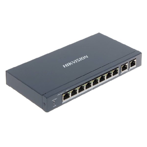 ⁦מתג למצלמות מעגל סגור POE 8-ports 60W DS-3E0310P-E/M⁩ – תמונה ⁦3⁩