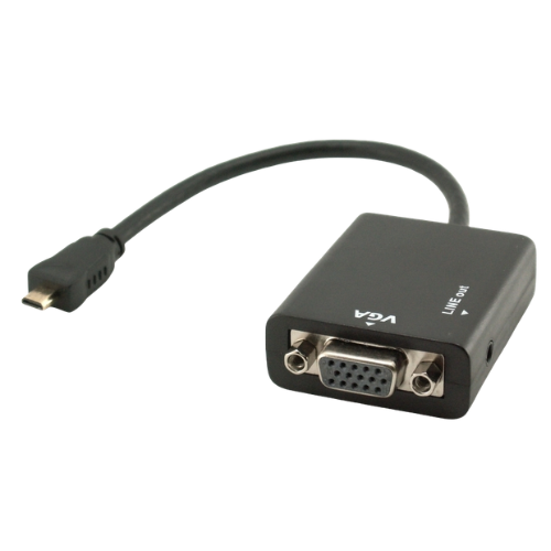 כבל מתאם MICRO HDMI TO VGA כולל אודיו