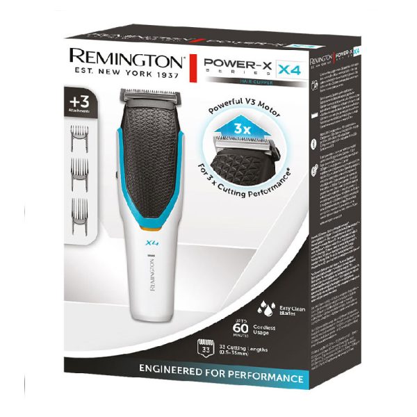 ⁦מכונת תספורת רמינגטון X4 HC4000 Remington⁩ – תמונה ⁦2⁩