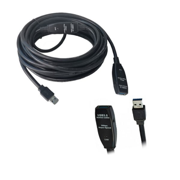 כבל 20M USB3.0 זכר - נקבה מוגבר