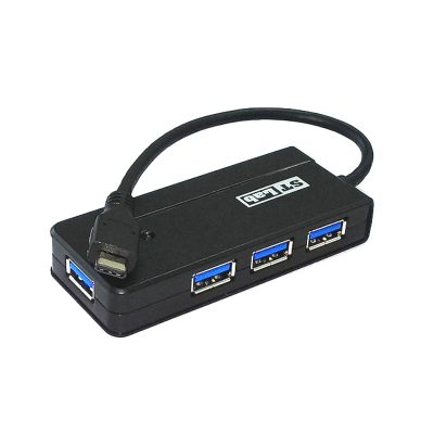 מפצל 4 U 1250 USB3.0 - USB C 4-Ports Pocket Hub