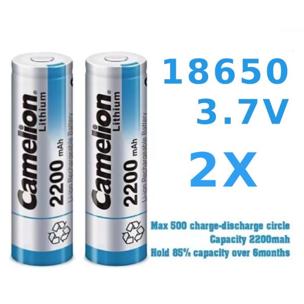 זוג סוללות 18650 3.7V