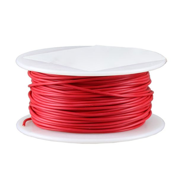 חוט גמיש אדום 30 מטר בגליל לאלקטרוניקה 24AWG