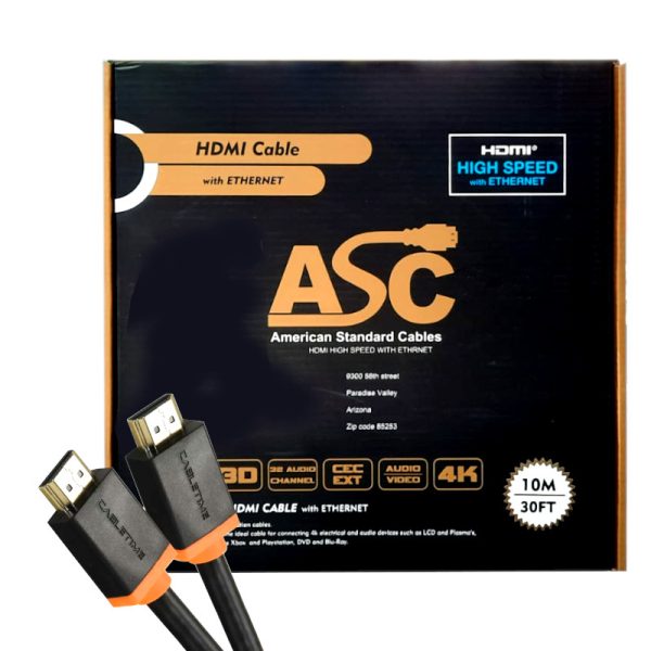 כבל 10 מטר HDMI 4K כולל תקשורת