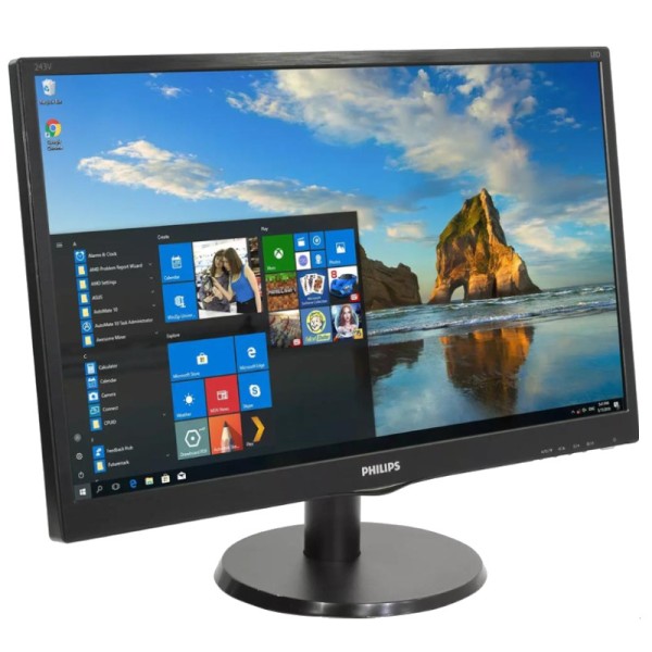 מסך מחשב פיליפס 24" LED דגם 243V5QHABA - 01 Philips