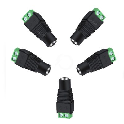 מחבר נקבה DC 5.5/2.1 עם ברגים 5 יחידות