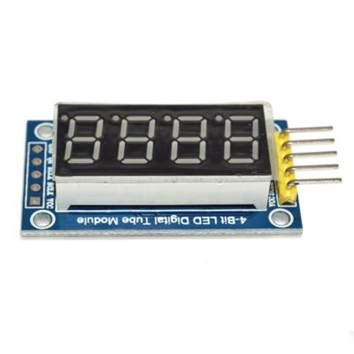 תצוגה 4 ספרות דיגיטאלי ארדואינו TM1637 Clock Display Module Arduino