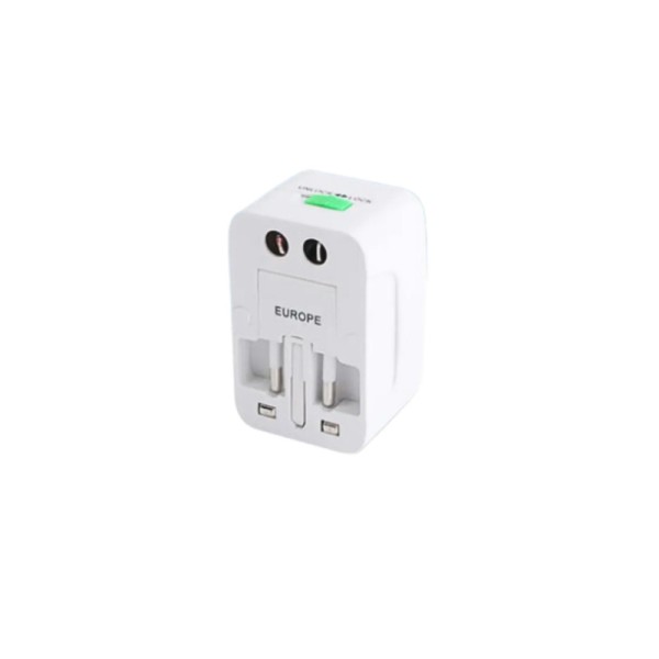⁦מתאם אוניברסלי חו"ל כולל USB מטען פנימי 50 יחידות באריזה⁩ – תמונה ⁦2⁩