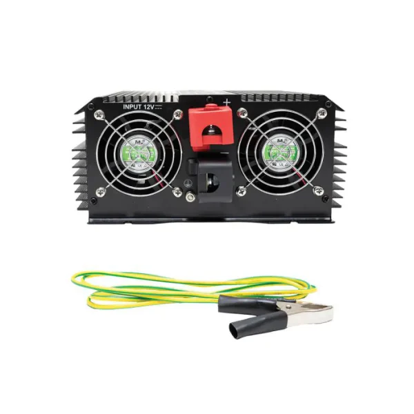 ⁦ממיר מתח לרכב 2000W מ-12V ל-220V⁩ – תמונה ⁦3⁩