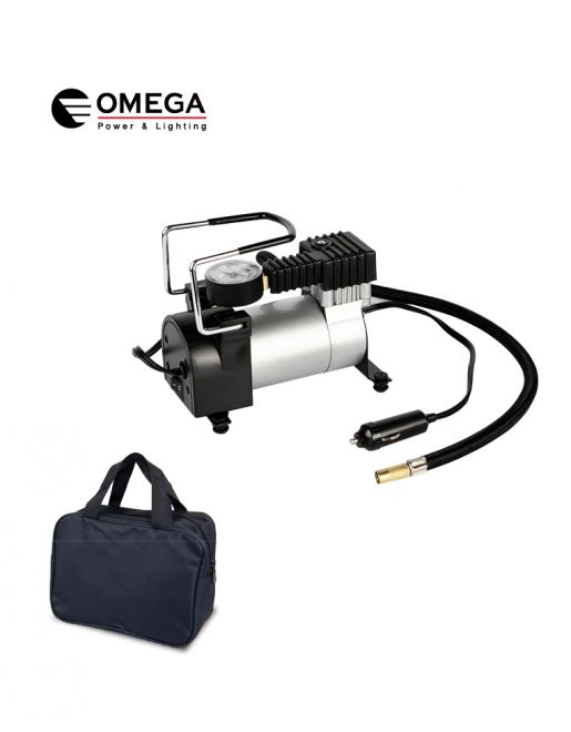 מדחס אוויר OMEGA 12V 150 PSI נייד עם שעון לחץ – תמונה 4