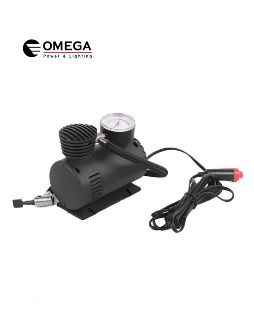 מדחס אוויר OMEGA 12V פלסטיק 250 PSI כולל שעון לחץ – תמונה 4