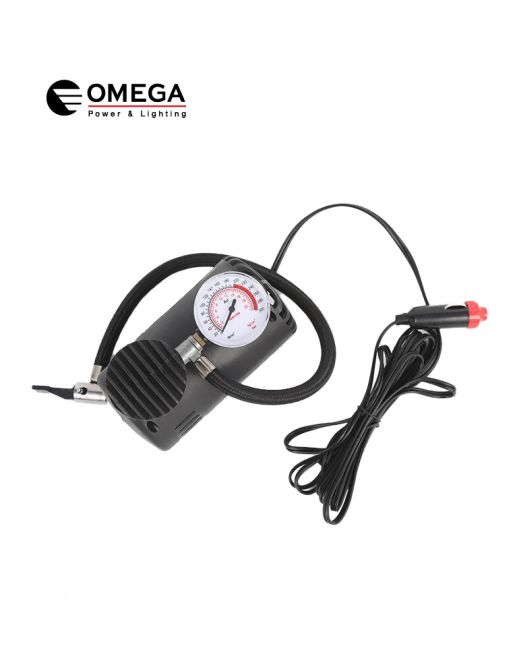 מדחס אוויר OMEGA 12V פלסטיק 250 PSI כולל שעון לחץ – תמונה 5