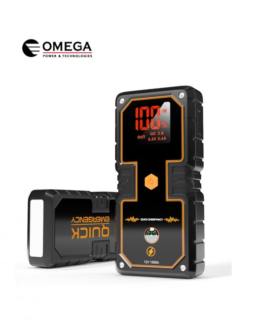סוללת חירום OMEGA 16000mAh להתנעת רכב 2000A – תמונה 5