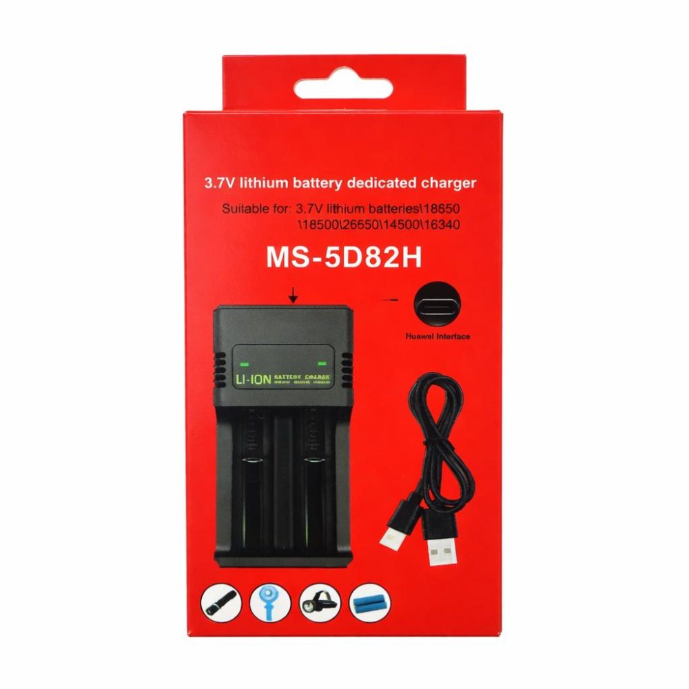 מטען כפול לסוללות 18650