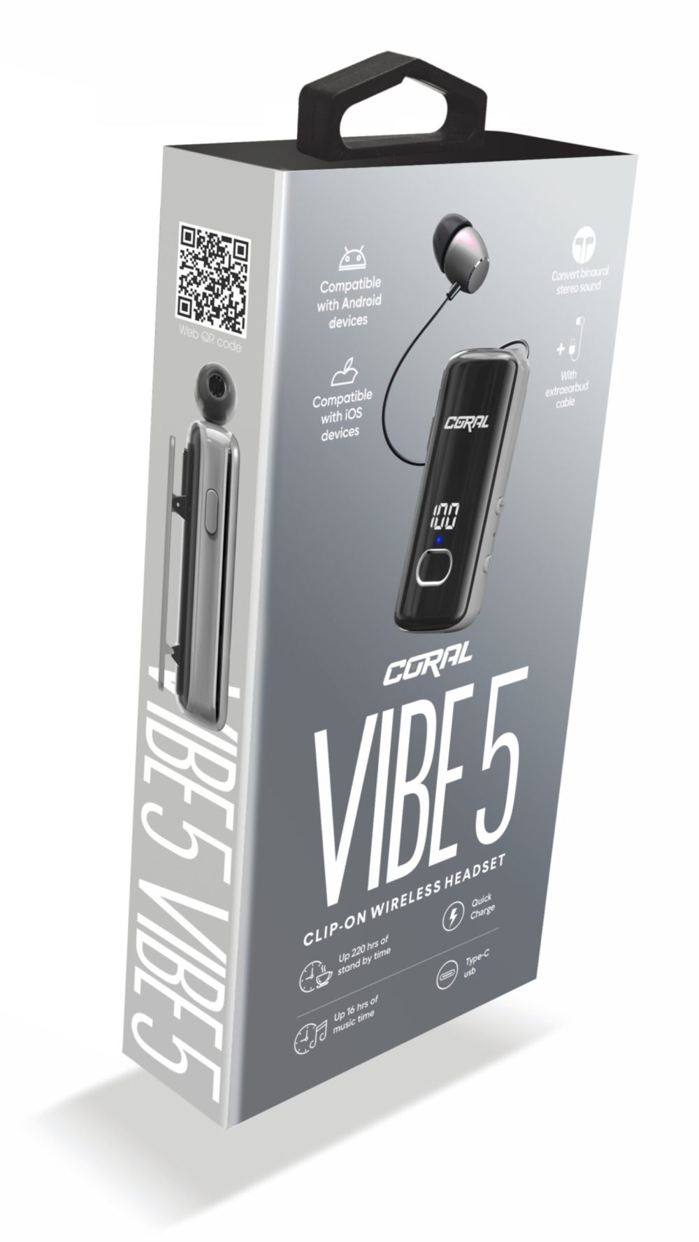 Alternative view of אוזניית קליפס רולר CORAL VIBE 5 BT