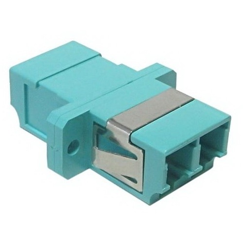 מתאם LC/UPC MM OM3 דופלקס נ - נ לפאנל, טורקיז – תמונה 2