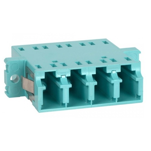 Alternative view of מתאם LC/UPC MM OM3 קוואד נ - נ לפאנל, טורקיז