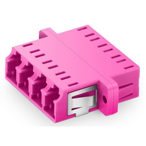 מתאם LC/UPC MM OM4 קוואד נ - נ לפאנל, סגול ויולט