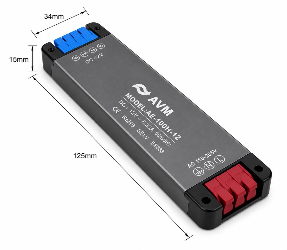 Alternative view of ספק כוח AVM 12V 100W 8.33A