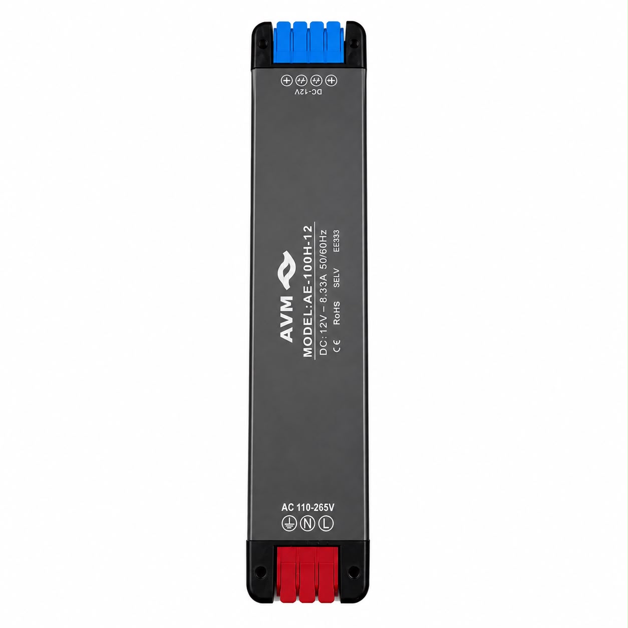 ספק כוח AVM 12V 100W 8.33A