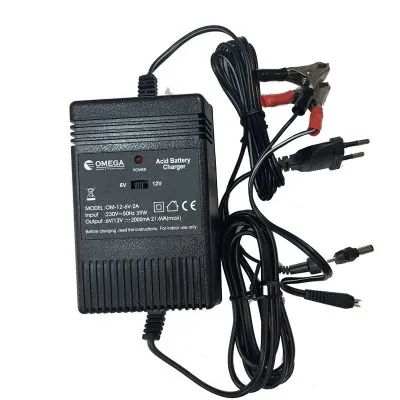 מטען 6V, 12V  2A