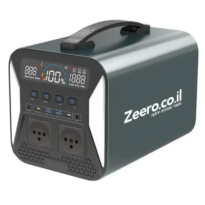 תחנת כוח נטענת ניידת 1000W (1101Wh)
